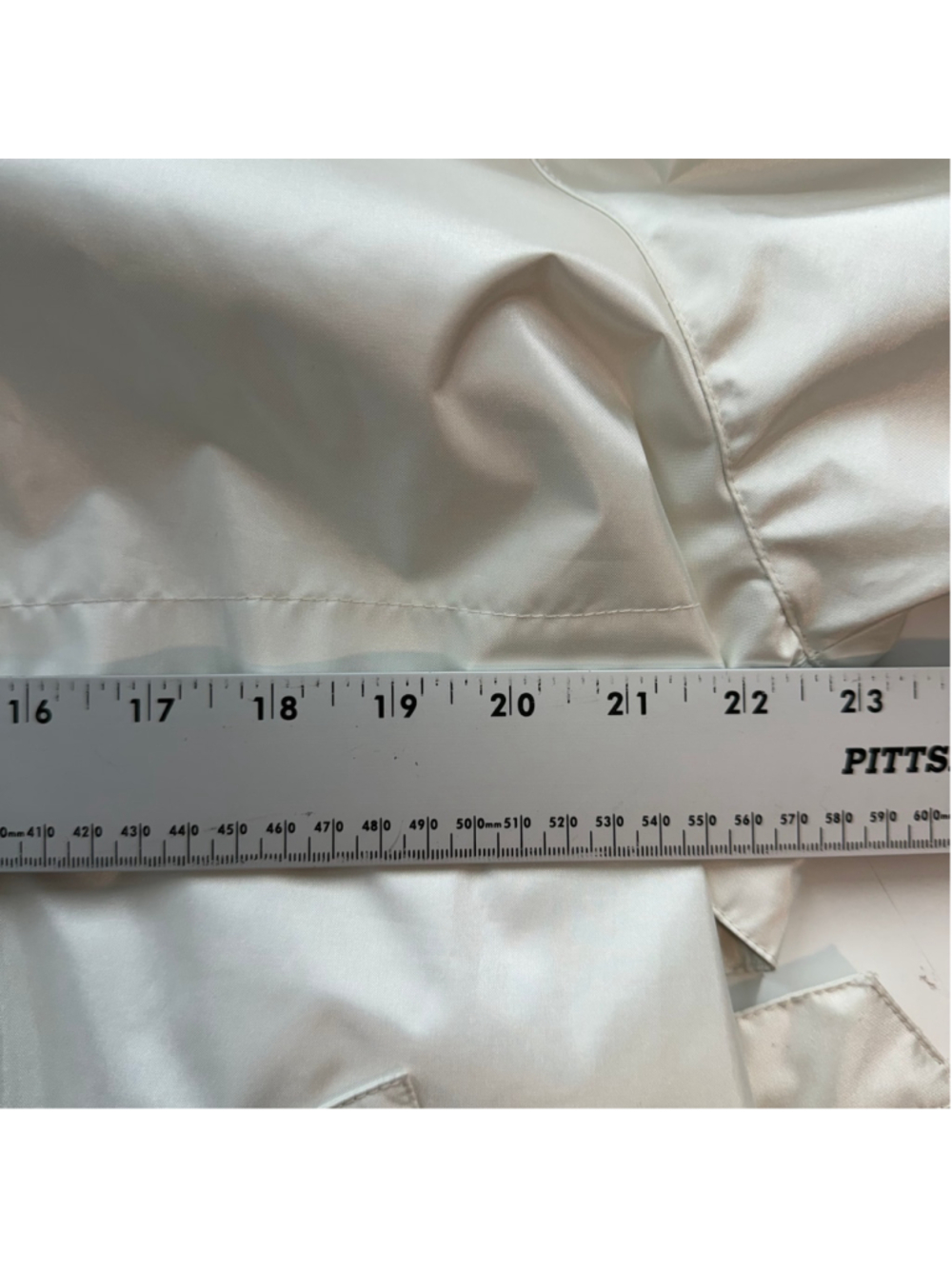 Worthington Essentials Women’s L Off-White Lightweight Trench Coat Quiet Luxury - Picture 8 of 15